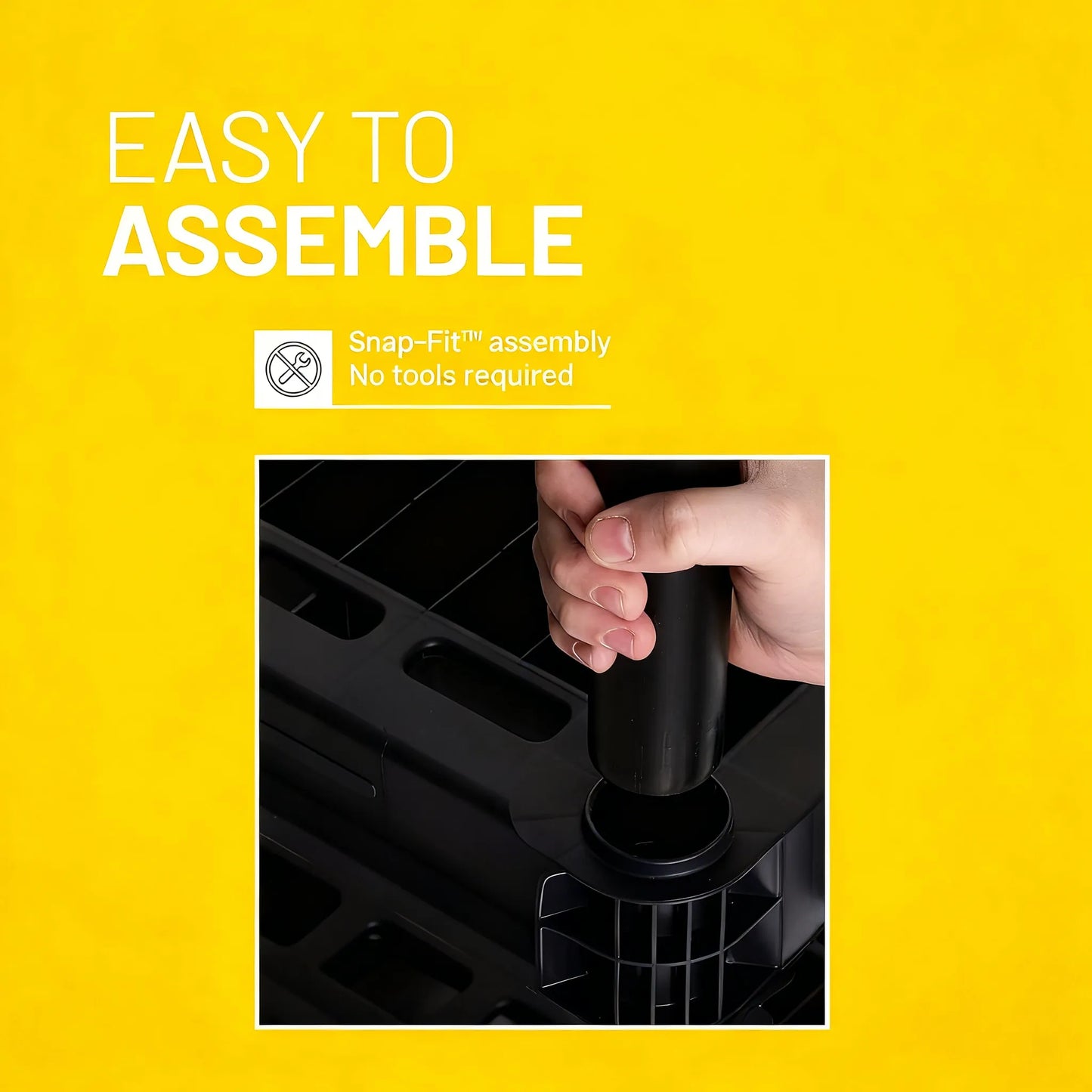 4-Tier Heavy-Duty Plastic Storage Shelf (200Lbs Capacity)